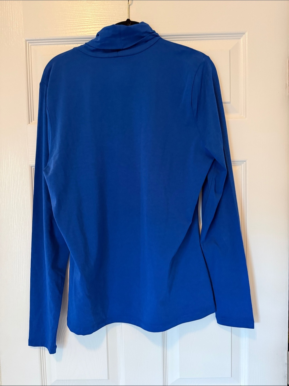 Lands' End Women's Royal Blue Long Sleeve Turtleneck Tee - Picture 2 of 2